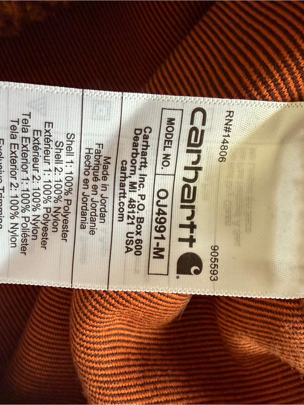 Carhartt Burnt Sienna Pullover - Picture 8 of 11